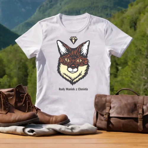 Scalpe Love Koszulka T-shirt Męska Lis Chiński Rudy Maniek z Chmiela
