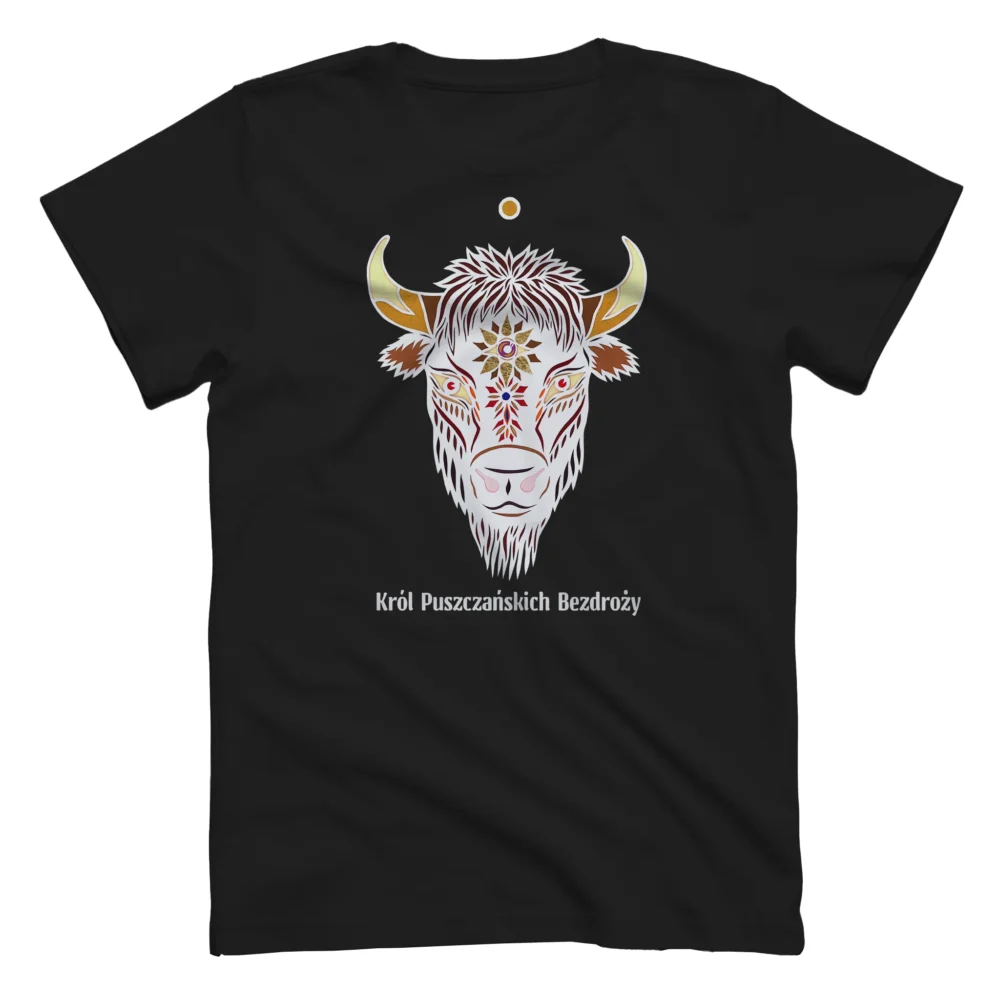 Scalpe Love Koszulka T-shirt Męska Biały Żubr Król Puszczańskich Bezdroży