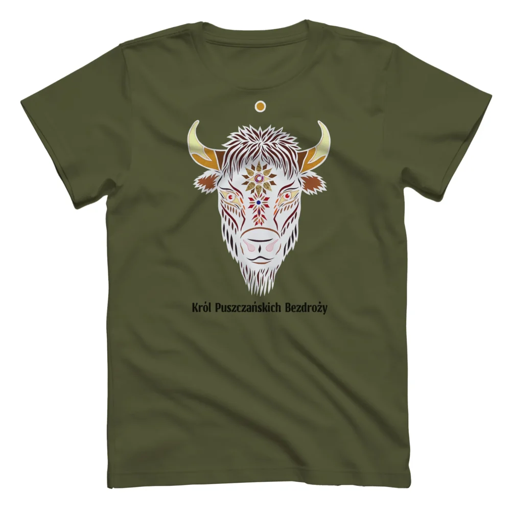 Scalpe Love Koszulka T-shirt Męska Biały Żubr Król Puszczańskich Bezdroży