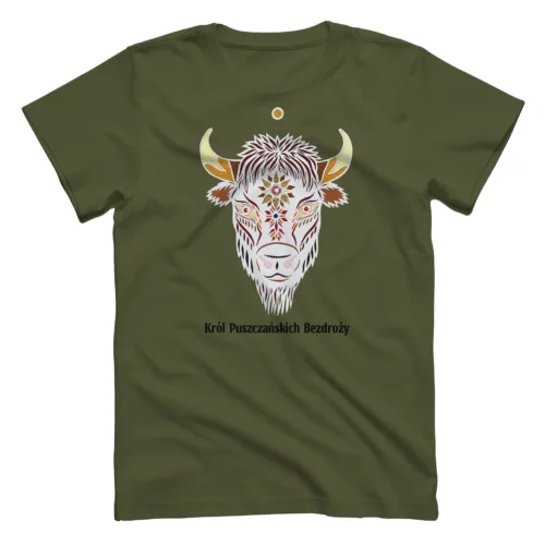 Scalpe Love Koszulka T-shirt Męska Biały Żubr Król Puszczańskich Bezdroży